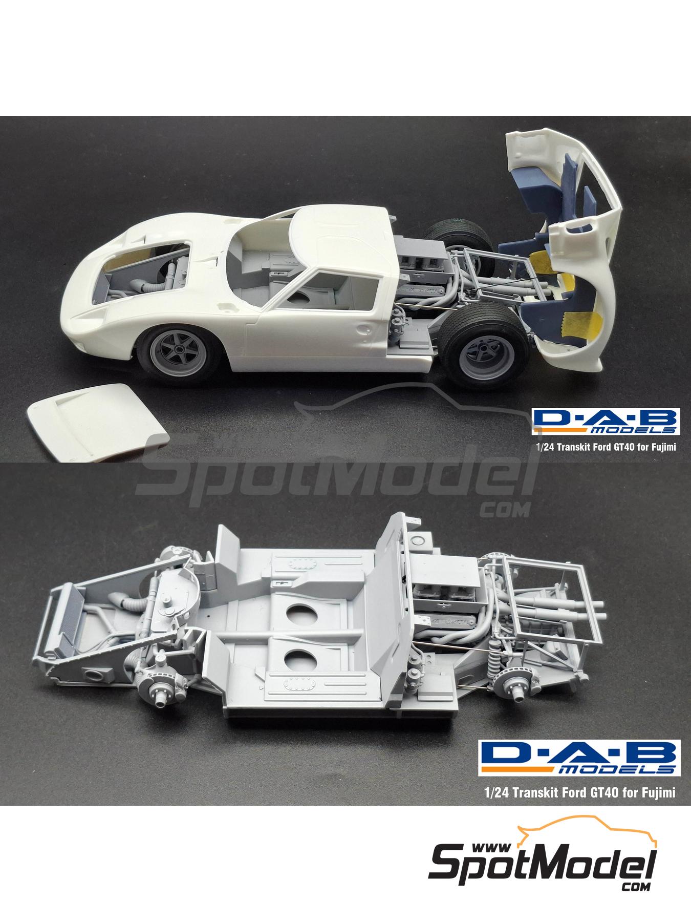 D.A.B. Models DAB24-047: Detail up set 1/24 scale - Ford GT40 Mk I